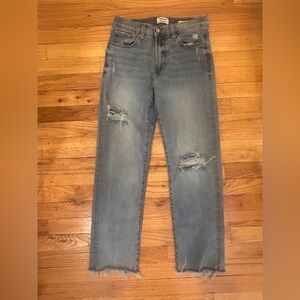 Kensie Light Blue Denim Jeans
ripped distressed with frayed bottom
